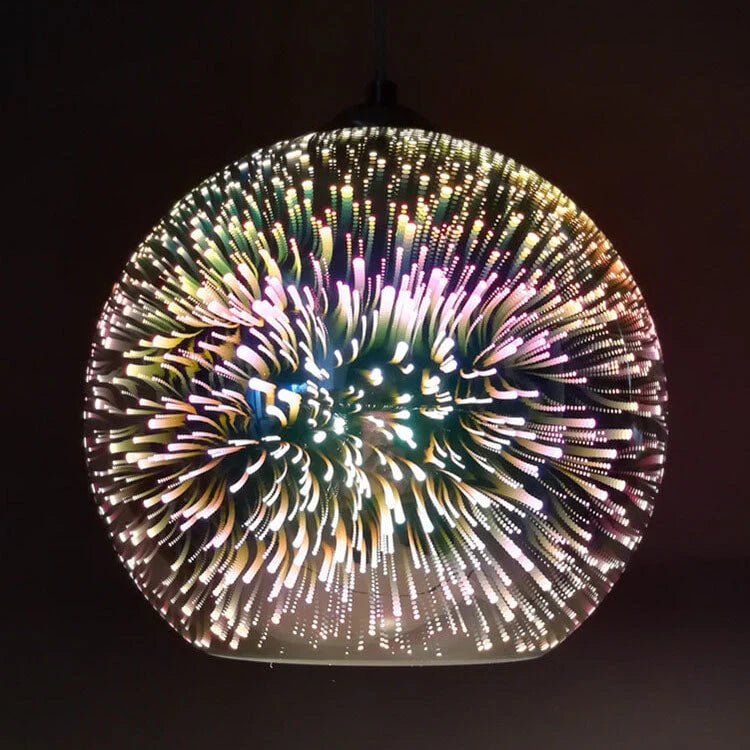 3D Firework Glass Pendant Light 9