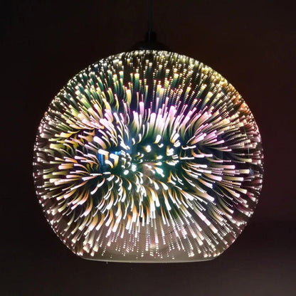 3D Firework Glass Pendant Light 9
