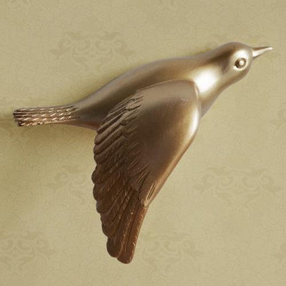 RoyaleGlow 3D Flying Bird Wall Art Set - Elegant Resin Sculptures for Home Decor-Royale Basic