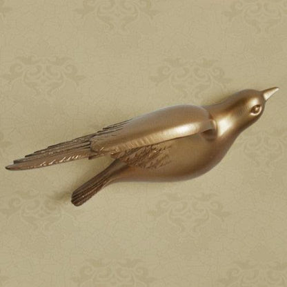 RoyaleGlow 3D Flying Bird Wall Art Set - Elegant Resin Sculptures for Home Decor-Royale Basic