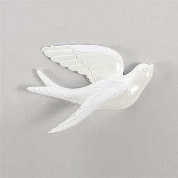 RoyaleGlow 3D Flying Bird Wall Art Set - Elegant Resin Sculptures for Home Decor-Royale Basic
