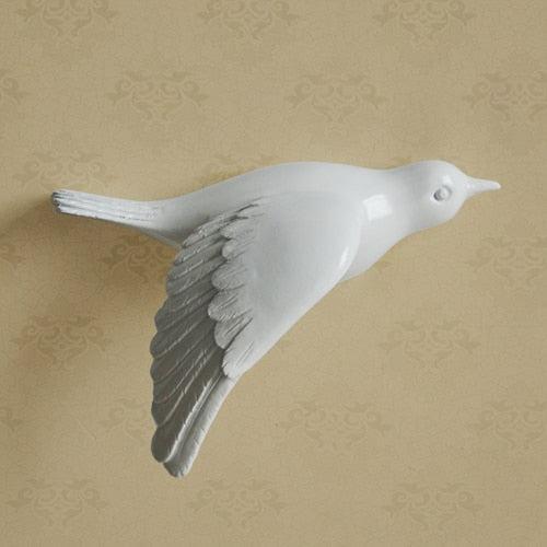 RoyaleGlow 3D Flying Bird Wall Art Set - Elegant Resin Sculptures for Home Decor-Royale Basic