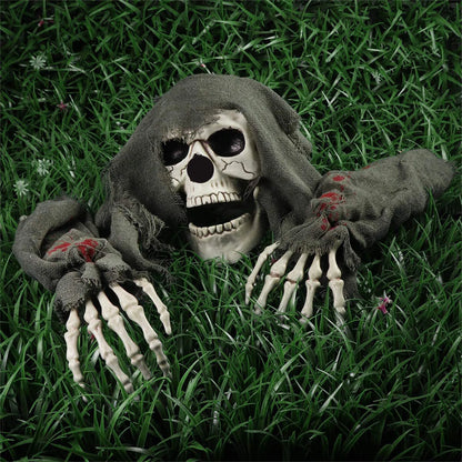 3PCS Halloween Ground Decorative Skull/ Ghost/ Head Crawling Ghost Crawling Trick Simulation Arm Skull Decoration, Gifts 1