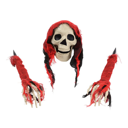 3PCS Halloween Ground Decorative Skull/ Ghost/ Head Crawling Ghost Crawling Trick Simulation Arm Skull Decoration, Gifts 6
