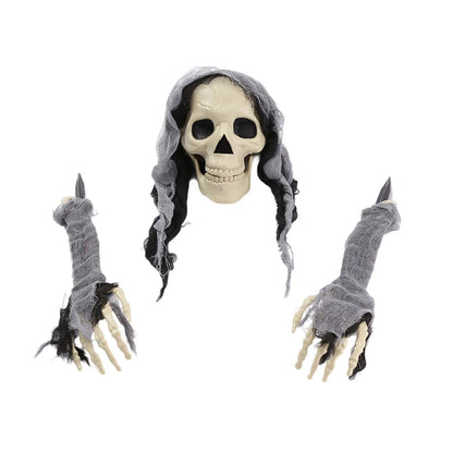 3PCS Halloween Ground Decorative Skull/ Ghost/ Head Crawling Ghost Crawling Trick Simulation Arm Skull Decoration, Gifts 7