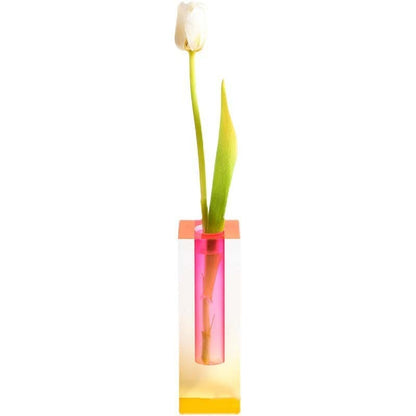Royelux Gradient Acrylic Vase Modern Geometric Table Decor