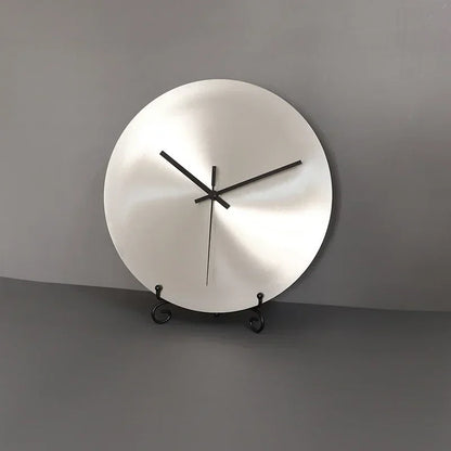 Royaleva Minimalist Olive Stainless Steel Wall Clock, Silent Quartz Movement