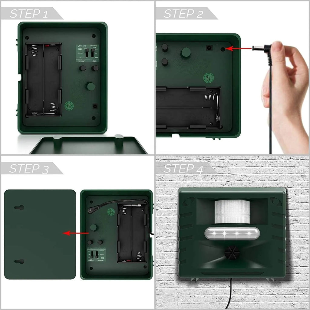 Royaleva Woodpecker Ultrasonic Repeller for Effective Bird Control - Get Rid of Woodpeckers