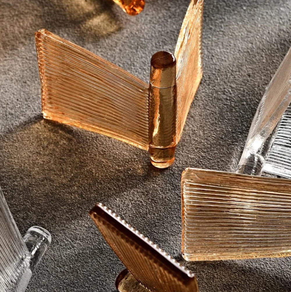 LuxRoyale Contemporary Glass Cube Chandelier-LED Gold Light Fixture