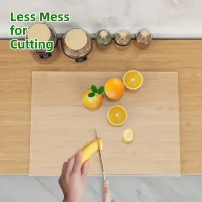 Royaleva Clear Acrylic Cutting Board with Counter Lip