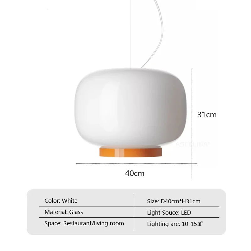 RoyaleGlow Nordic Dome Glass Pendant Light - Modern Ceiling Lamp - Royale Basic