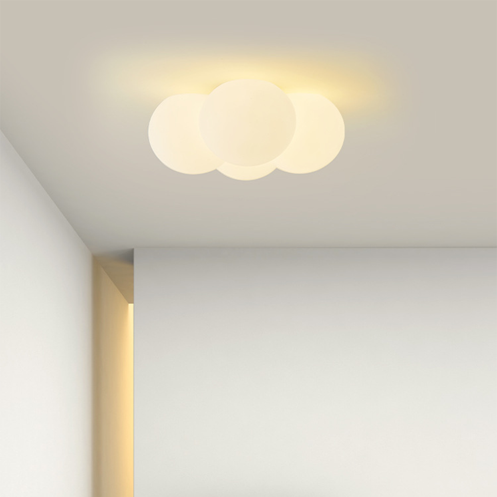 Royallure Cloud Bubbles Ceiling Light - Elegant LED Fixture for Home Décor - Flush Mount Ceiling / White / D42*H20CM