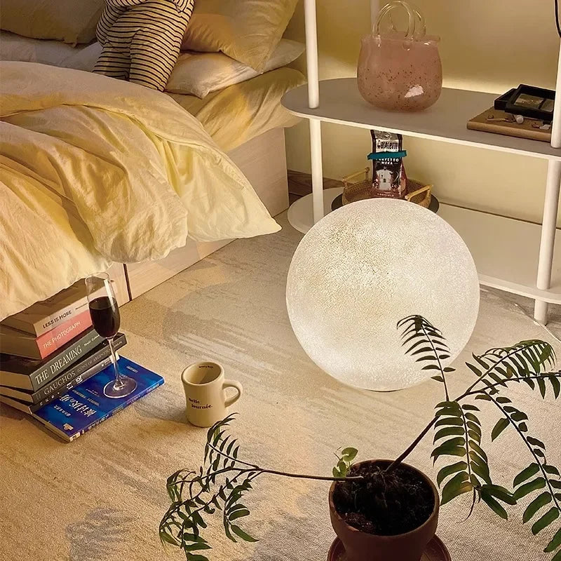 Royelux 3D Printed Moon Lamp for Bedroom Decor - Realistic Lunar Night Light