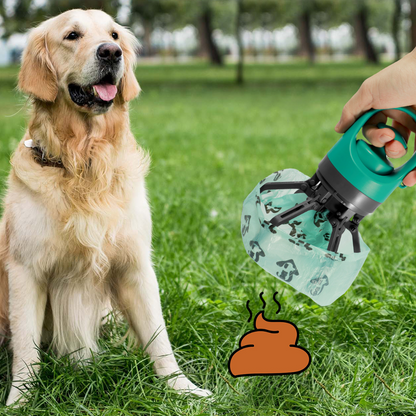 Royaleva Dog Poop Picker Upper Claw with Garbage Bag Dispenser
