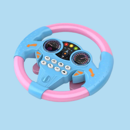 Luxora Kid's Electric Simulation Steering Wheel Suction Attachment