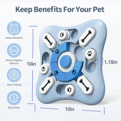 Royaleva Interactive Dog Toy Slow Feeder Puzzle Feeder