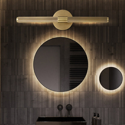 RoyaleGlow Modern Knurled LED Vanity Light Fixture for Bathroom with Swiveling Head