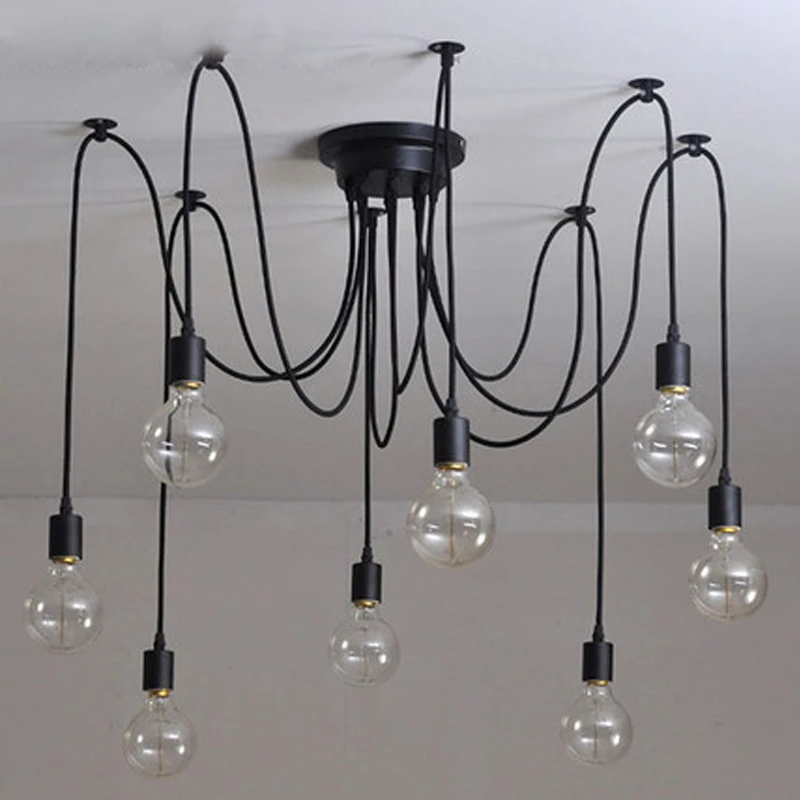 RoyaleGlow Industrial Vintage Pendant Chandelier for Home Decor