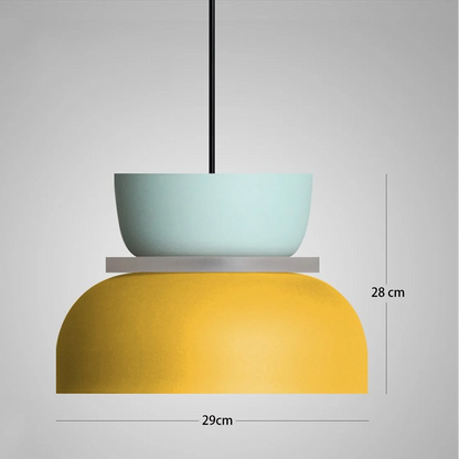 LuxRoyale Opal Rainbow Art Deco Pendant Light, Contemporary Fixture for Dining Rooms and Living Spaces