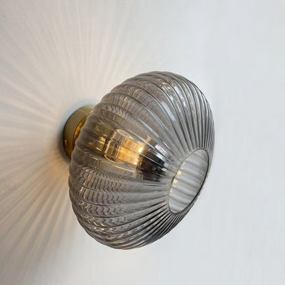 Royaleva Luxury Ribbed Glass Wall Sconce for Designer Home Lighting