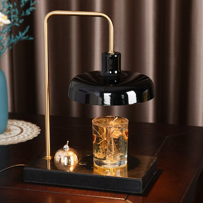 RoyaleGlow Marble Candle Warmer Lamp with Dimmer & Timer for Aromatherapy