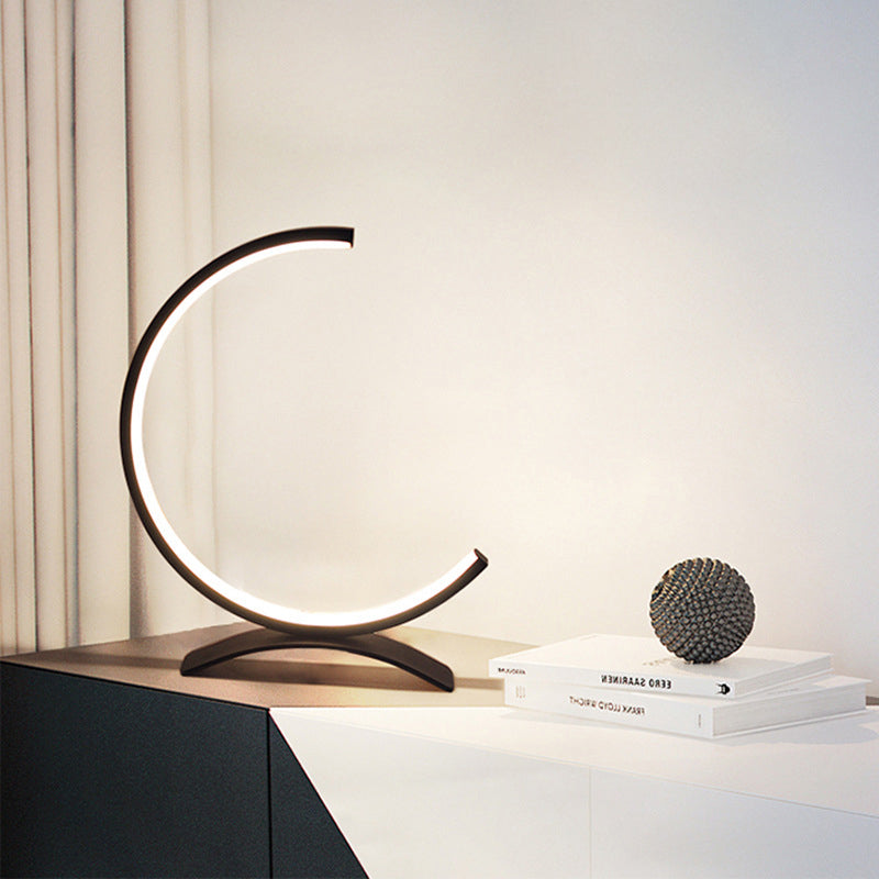 3/4 Circle Lamp Touch LED Modern Accent Table Lamp 2
