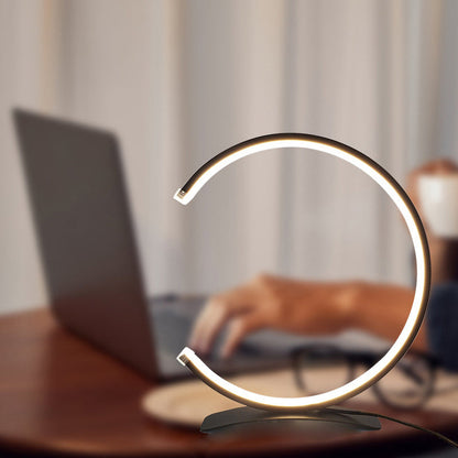 3/4 Circle Lamp Touch LED Modern Accent Table Lamp 3