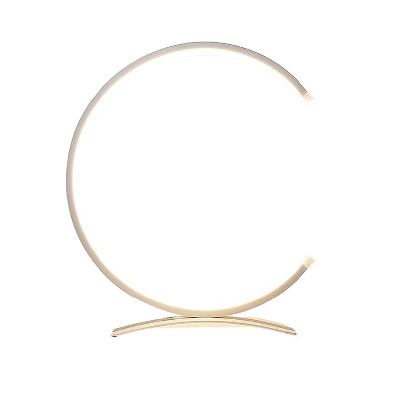 3/4 Circle Lamp Touch LED Modern Accent Table Lamp 5