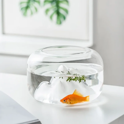 RoyaleGlow Mountain Aquarium Lamp - Unique LED Night Light & Desktop Decor