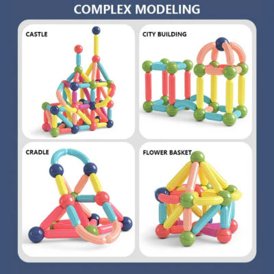 Luxora Magnetic Sticks Building Blocks Montessori Toys