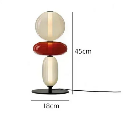 LuxRoyale Modern Glass Table Lamp Decorative Bedside Light