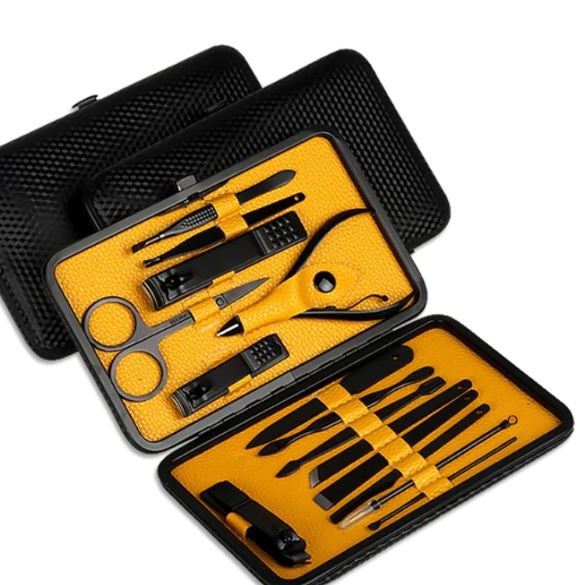 RoyaleGlow 15 Piece Professional Manicure Set With Travel Case