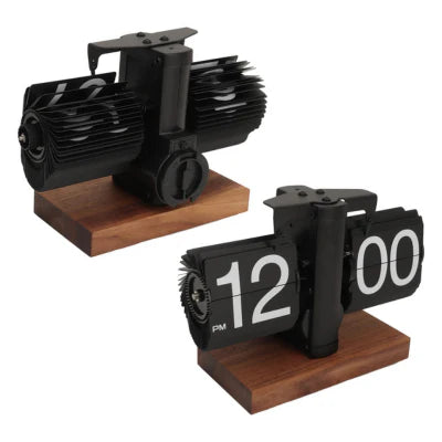 Royaleva Retro Flip Clock for Home and Office Decoration