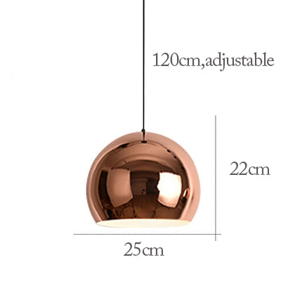 Royelux Modern Copper Pendant Light for Kitchen Island Dining Room Entryway Lighting