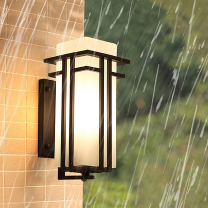 Lumora Outdoor Wall Light, IP65 Moisture Resistant Premium Iron Frame Exterior Glow