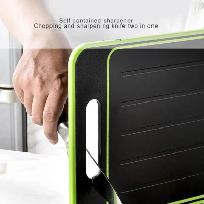 Royaleva 4-in-1 Cutting Board with Thawing Tray and Knife Sharpener