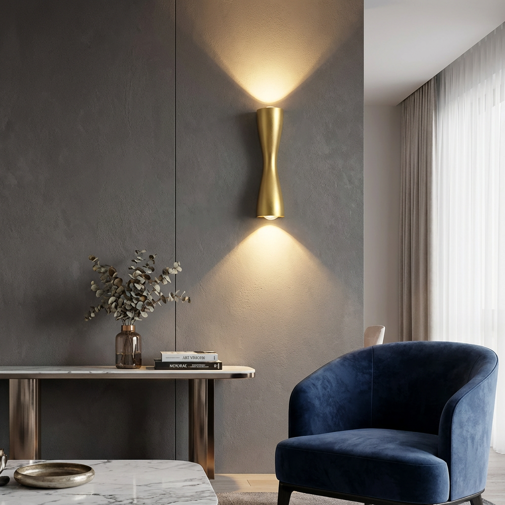 Royelux IP65 Waterproof Modern LED Wall Sconce Light, Minimalist Contemporary Design