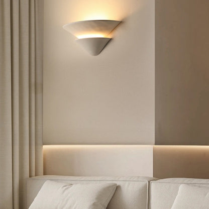 LuxRoyale Modern Gypsum Up Down Wall Sconce Light for Hallway Living Room Decor