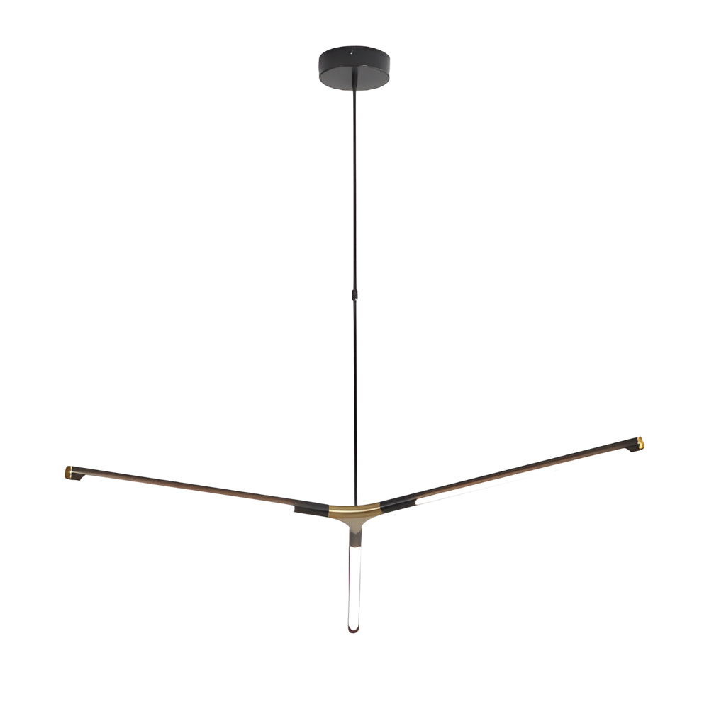 3/8-Light LED Dimmable Linear Sputnik Chandelier for Living Room 5