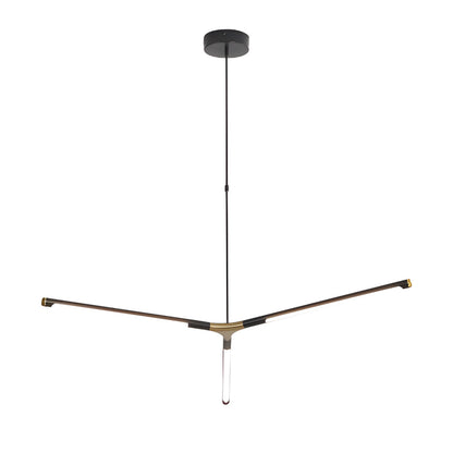 3/8-Light LED Dimmable Linear Sputnik Chandelier for Living Room 5