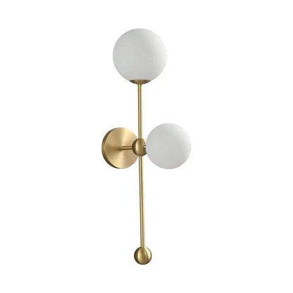 RoyaleGlow Modern Brass Glass Wall Sconce Lighting