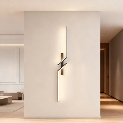 RoyaleGlow Modern LED Wall Sconce - Minimalist Asymmetrical Indoor Lighting Fixture