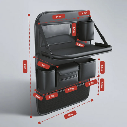 Luxora Car Back Seat Organizer With Tablet Holder Tray