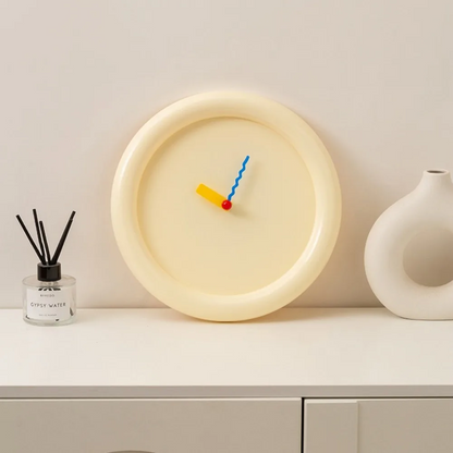 Royaleva Playful Modern Wall Clock, Bold Colorful Round Design For Creative Homes