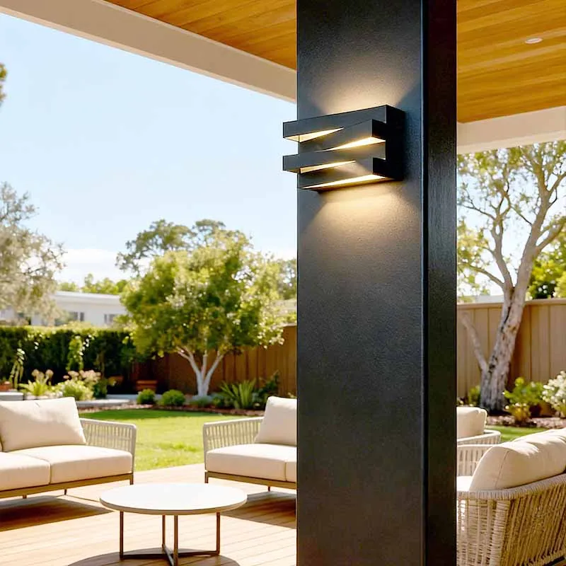 Rayvia Premium Modern Waterproof LED Outdoor Wall Sconce - Contemporary Aluminum