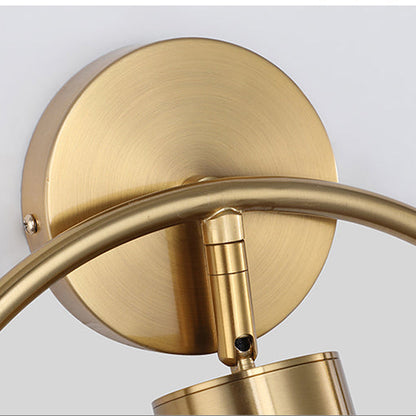 Rayvia Modern Adjustable Brass Wall Lamp, Nordic Design Contemporary Reading