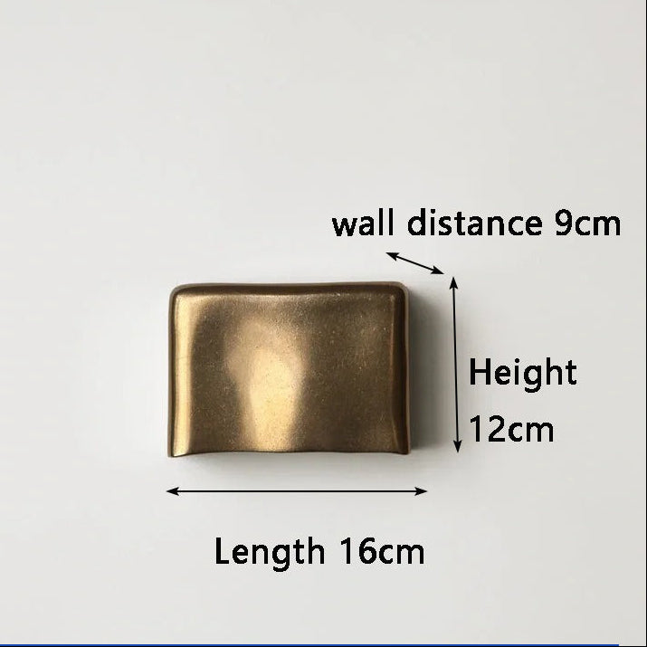 RoyaleGlow Modern Gold Curved LED Wall Light Waterproof Up Down Sconce
