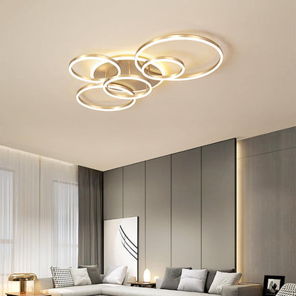 Luxora Floating Ring LED Ceiling Lamp - Modern Minimalist Ambient Fixture