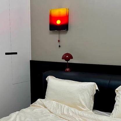 Royelux Sunset Glow Wall Light - Cordless LED Ambient Wall Sconce with Pull-Cord