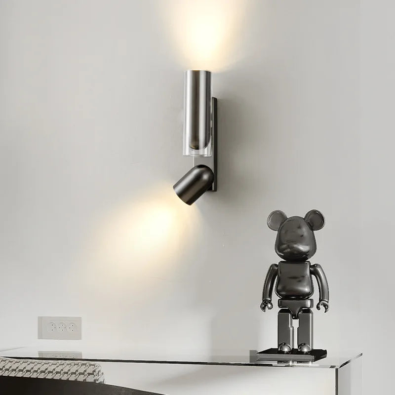 Lumora Modern LED Dual Directional Bedside Wall Light